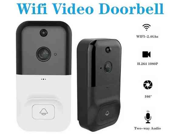 Домофон SMART DOORBELL wifi, беспроводной домофон, видеодомофон, камера наблюдения / 3*18650 / 3268 Днепр