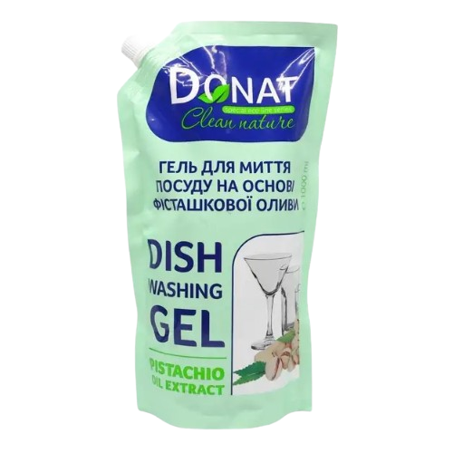 Бальзам для миття посуду 1л (дой-пак) на основі фісташкової оливи Clean Nature ДОНАТ Житомир - фото 1