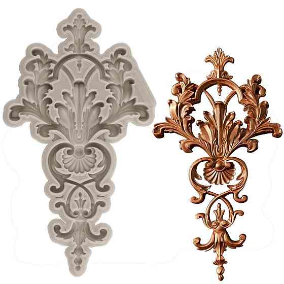 Молд силіконовий Абстракція 204 на 116 мм сірий Київ