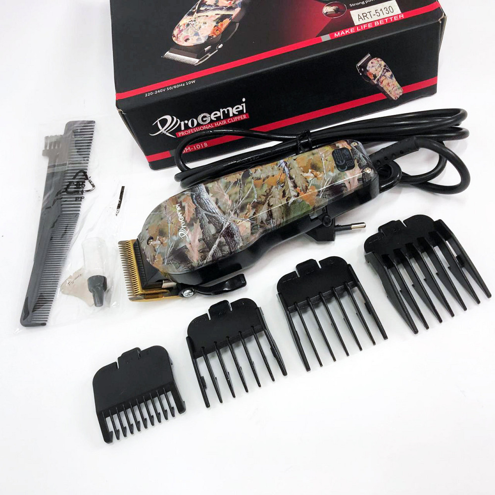 Электробритва для стрижки головы GEMEI GM-1018, Машинка для стрижки волос проводная QZ-98 Львов - изображение 8