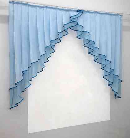 Кухонный комплект VR-Textil № 00к голубой с белым 150х120 см (59-792) Киев