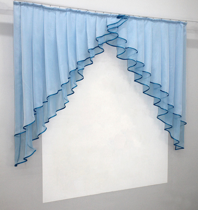 Кухонный комплект VR-Textil № 00к голубой с белым 150х120 см (59-792) Киев - изображение 2