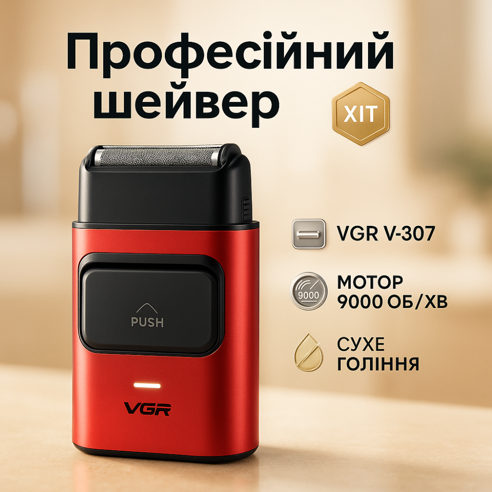 Универсальный аккумуляторный триммер для бороды VGR V-307, Хорошие электрические бритвы для бритья MI-80 Львов - изображение 17
