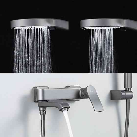 Змішувач для ванни FRAP F3275-19 з душовим гарнітуром, графіт Київ