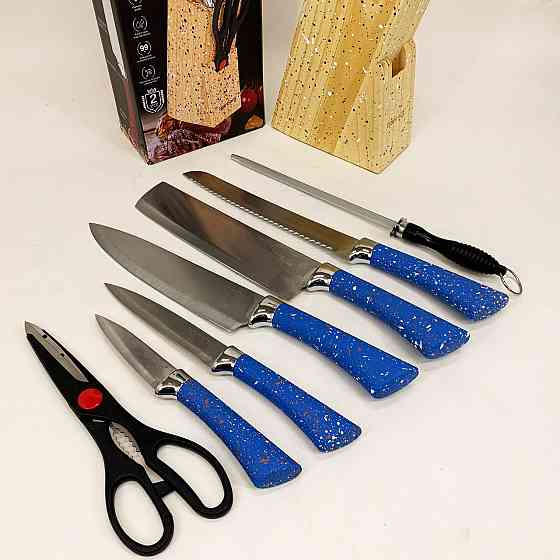 Набор ножей для готовки, Набор ножей со стильным дизайном Кухонный для нарезки NF-25 Львов