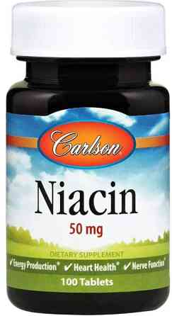 Ниацин (Витамин В3) Carlson Niacin 50 мг 100 таб Киев