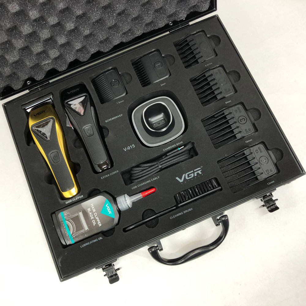 Подстригательная машинка VGR V-015, Профессиональная машинка для стрижки волос и бороды JC-54 Львов - изображение 9