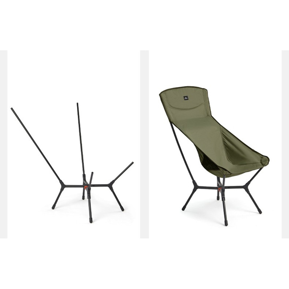 Стілець складаний ультралегкий Naturehike CNK2550JJ013 Yamami YL01, розмір L, алюміній, сірий Київ - фото 2