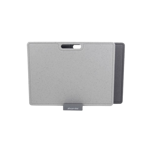 Набір обробних дощечок на підставці (2 дощечки+підставка) сірий 40*30*0,6см Житомир - фото 4