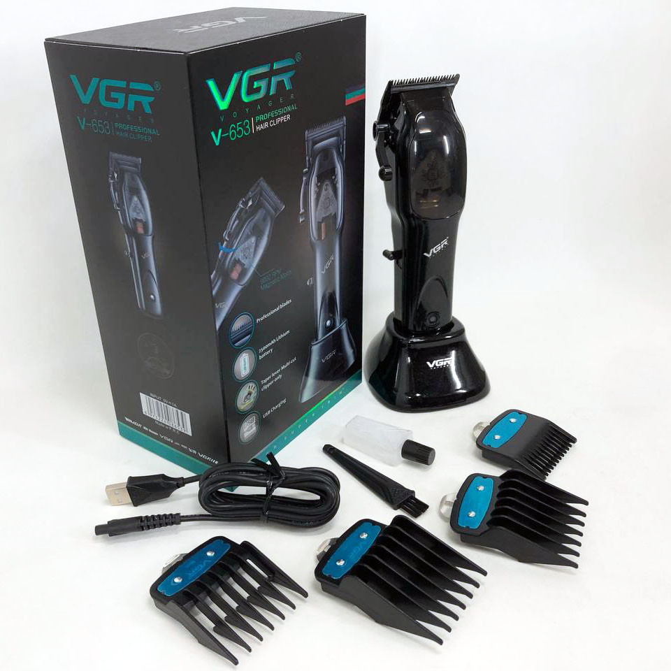 Бритва аккумуляторная для стрижки волос и бороды VGR Hair Clipper V-653 Voyager, Триммер для висков KV-99 Львов - изображение 16
