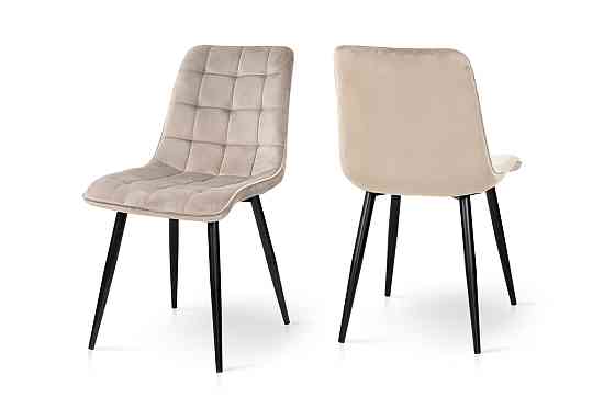 Стілець Віллі чорний/велюр бежевий Киев