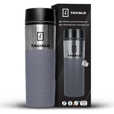 Термокружка Tavialo + 2 ущільнювальних кільця 420 мл Сірий (190420110) Винница - изображение 4