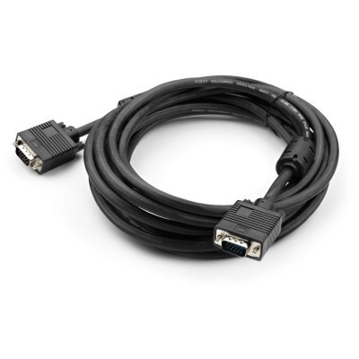 Кабель мультимедийный VGA M to VGA M 5.0m Vinga (VCPDCVGAMM5MBK) Винница - изображение 2