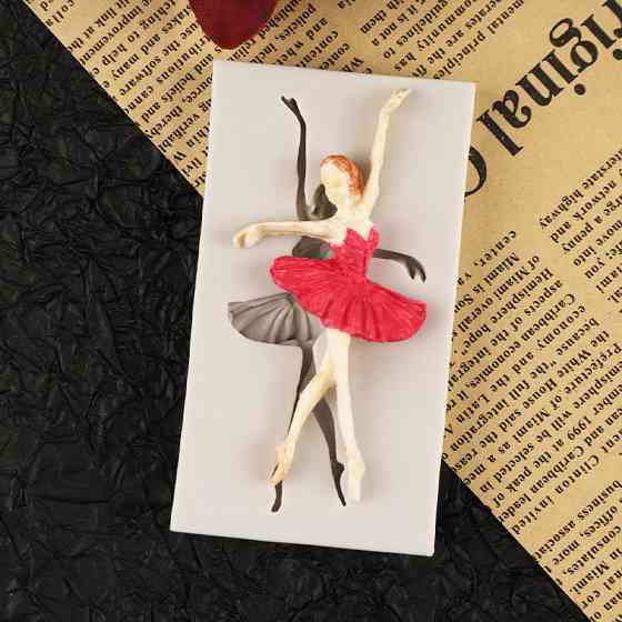 Молд кондитерский Балерина 46 на 83 мм серый Киев