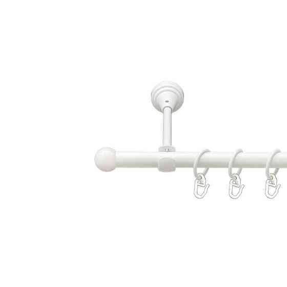 Карниз Orvit Куля Болонь металевий однорядний відкритий гладка труба кільце металеве Арктіс 16 мм 300 см Львов