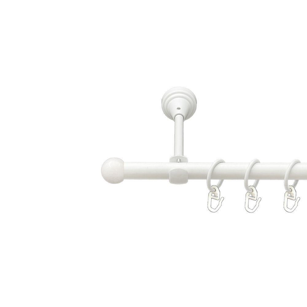 Карниз Orvit Куля Болонь металевий однорядний відкритий гладка труба кільце металеве Арктіс 16 мм 300 см Львов - изображение 1