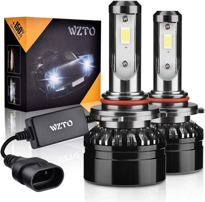 УЦЕНКА! Светодиодные лампы для фар WZTO Canbus черные HB3/9005 WT-HB00 Днепр - изображение 1