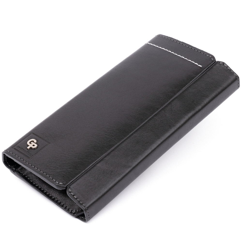 Борсетка елітна шкіряна Чорна (GRANDE PELLE) Київ - фото 11