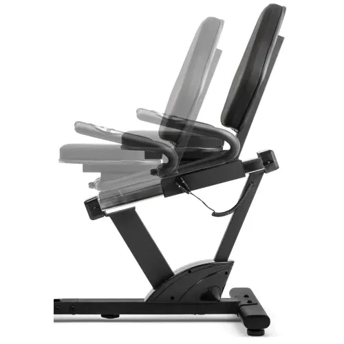 Горизонтальний велотренажер магнітний Hop-Sport 060L Pulse чорно-червоний Київ - фото 4