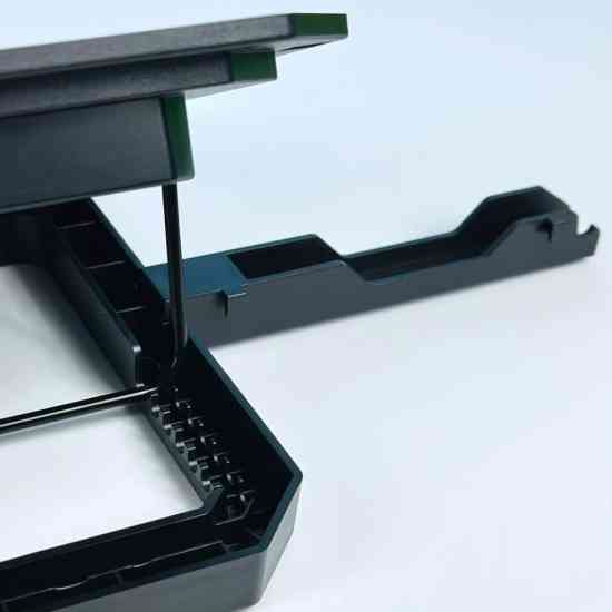 Підставка для ноутбука з охолодженням та утримувачем для телефону RGB light White Вінниця