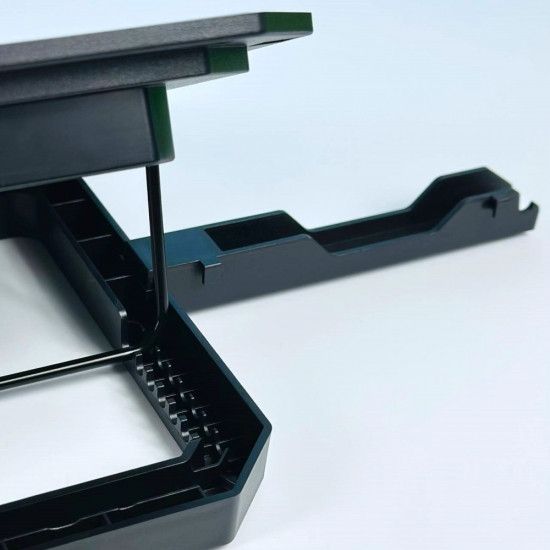 Підставка для ноутбука з охолодженням та утримувачем для телефону RGB light White Вінниця - фото 5