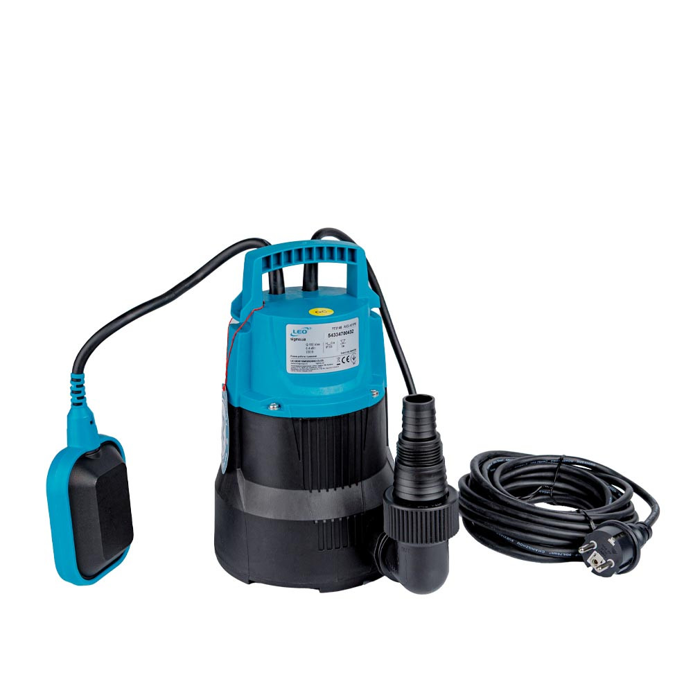 LEO Насос дренажный садовый 0.4кВт Hmax 6м Qmax 150л/мин LEO AKS-401PH (773146) Коломия - фото 8