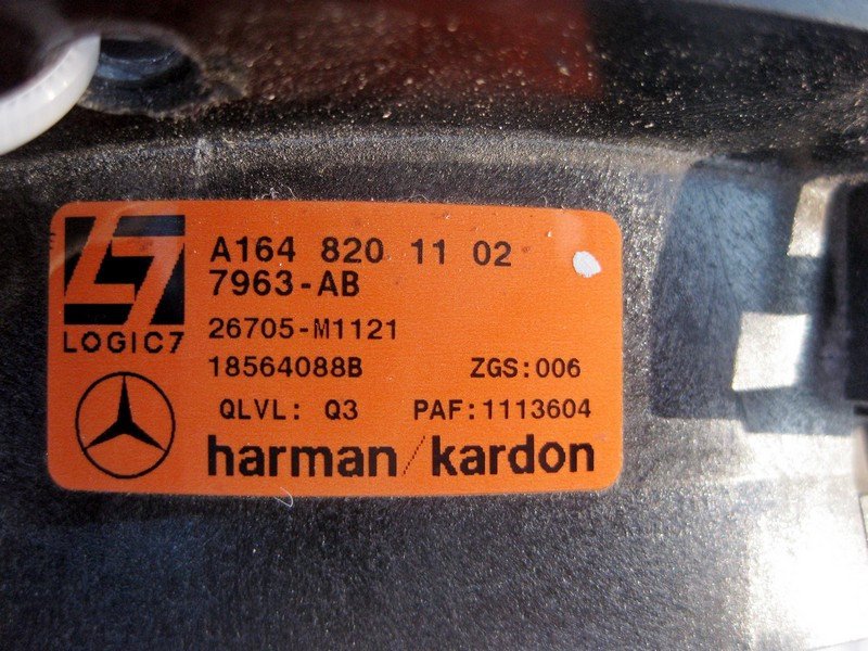 Mercedes-Benz  A1648201102 Аудіо динамік задніх дверей Harman/Kardon GL X164 ML W164 R-Class W251 Одеса - фото 4