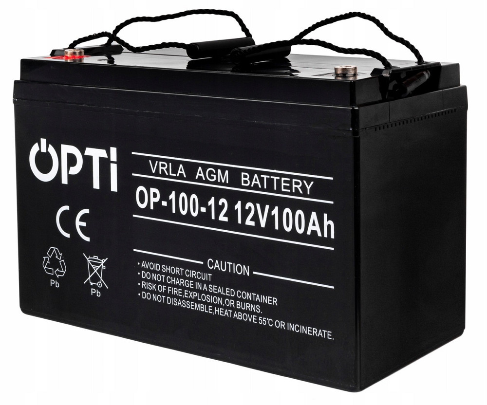 Акумулятор Volt Polska OPTI AGM 12V 100Ah (6AKUV100AG) акб для дому, ДБЖ Київ - фото 3