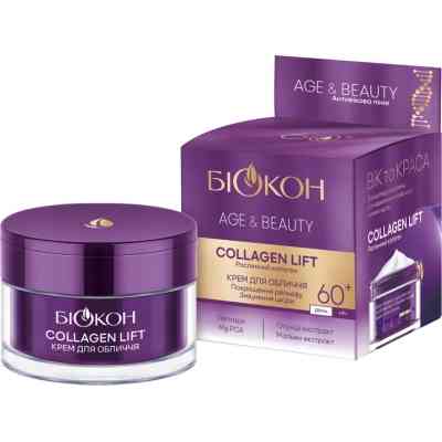 Крем для лица Біокон Age &amp; Beauty Collagen Lift 60+ 50 мл (4823110302323) Вінниця