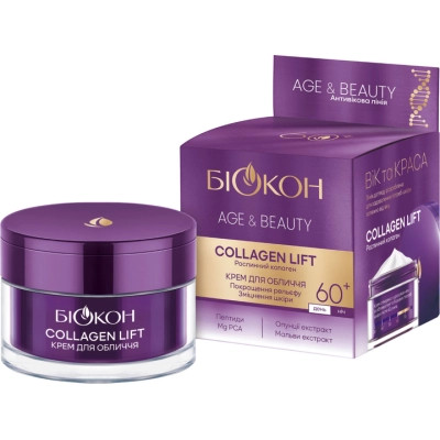 Крем для лица Біокон Age &amp; Beauty Collagen Lift 60+ 50 мл (4823110302323) Винница - изображение 1