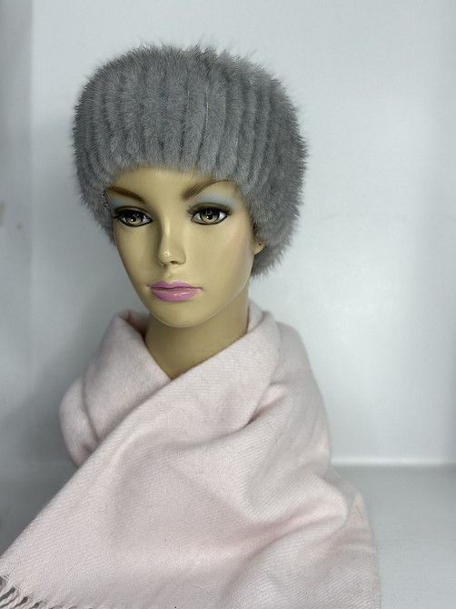 Норкова пов'язка на голову жіноча Сірий Харків - фото 4