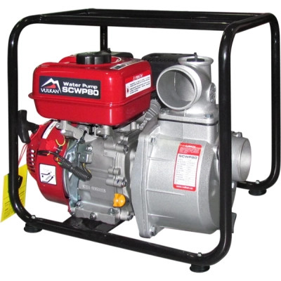 Мотопомпа Vulkan рукав 75мм, 55м3/час, подъем 30м, чистая вода, SCWP80 (80960) Винница - изображение 1