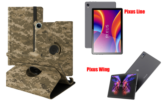 Чехол Spinner360 для планшета Pixus Line, Pixus Wing, цвет Xaki Киев