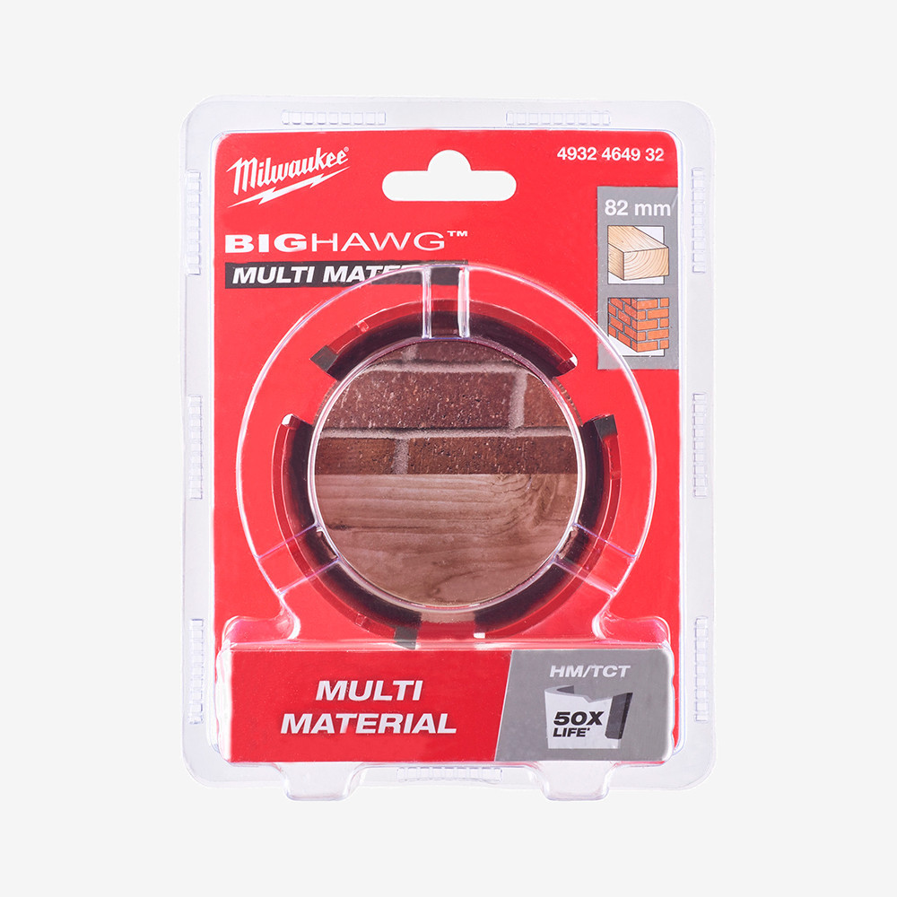 Коронка по мультіматеріалу MILWAUKEE Bighawg, Ø82мм Одеса - фото 2