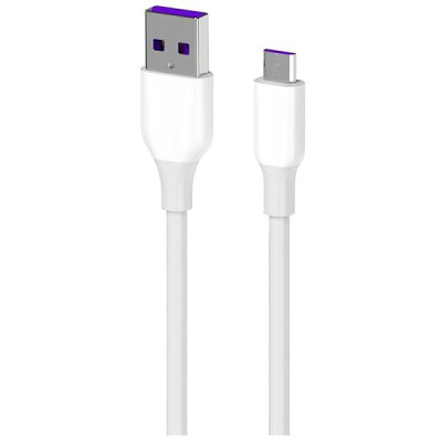 Дата кабель USB 2.0 AM to Micro 5P 1.0m Glow white 2E (2E-CCAM-WH_) Винница - изображение 1