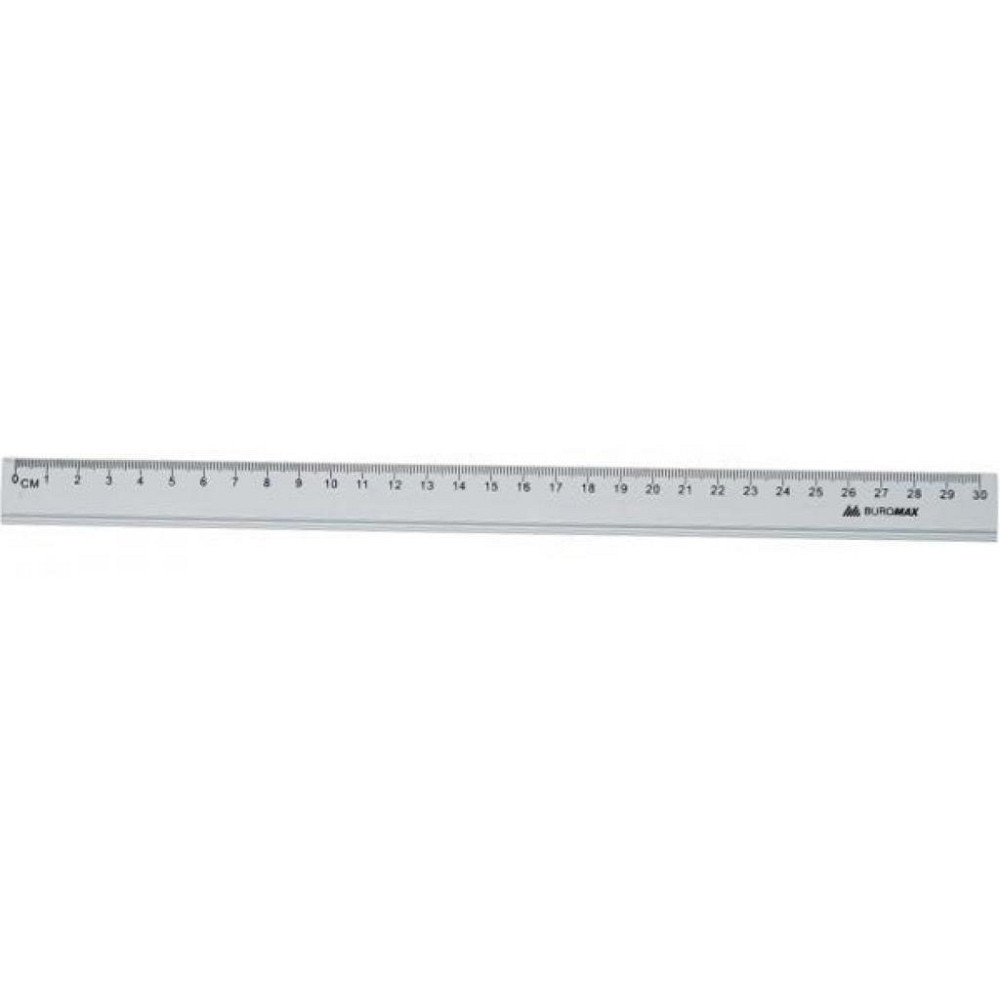Лінійка Buromax 30см, aluminum, silver color (BM.5800-30) Вінниця - фото 1
