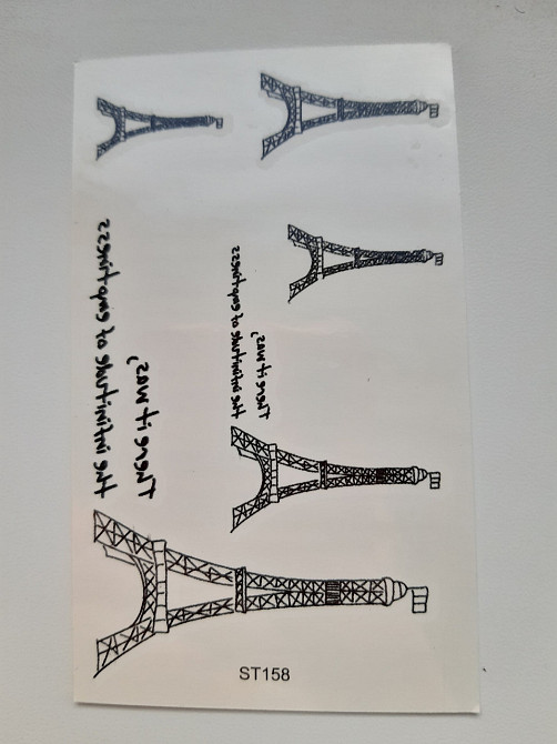 Тимчасове тату з написами - 10*6см Київ - фото 1