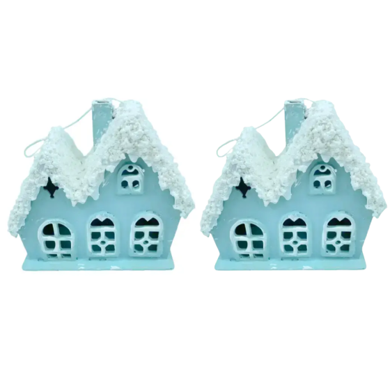 Dashuri Декоративний новорічний будиночок з дерева 5×10×12 см Атлантик 28124499 Коломия