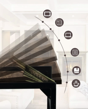 Журнальний столик Costway Allegro з регульованою стільницею в стилі Loft Київ
