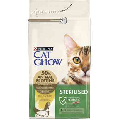 Сухий корм для кішок Purina Cat Chow Sterilised з куркою 1.5 кг (7613032233396) Вінниця