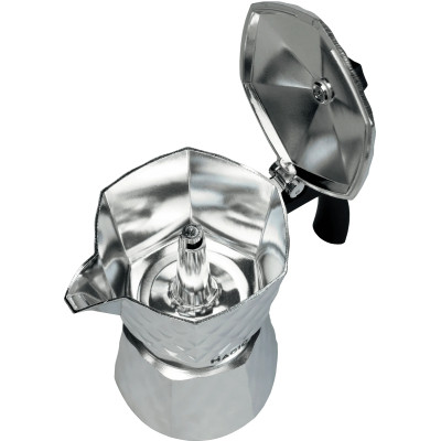 Гейзерная кофеварка Magio Блискучий металік 6 порцій 300 мл (MG-1004) Винница - изображение 2