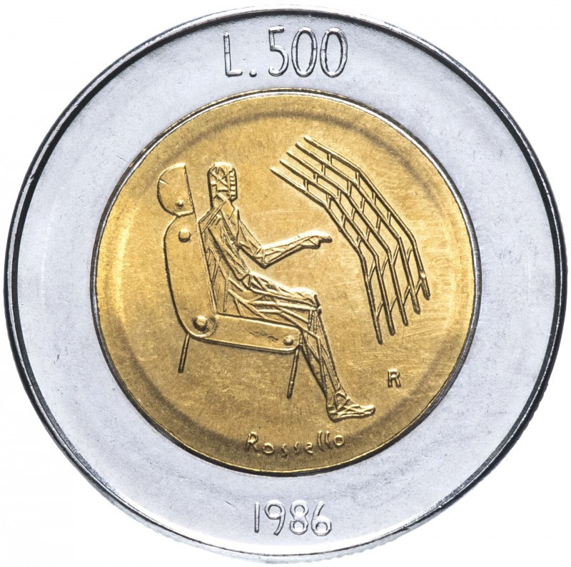 Монета 500 лір. 1986 рік, Сан-Маріно.UNC Полтава - фото 1