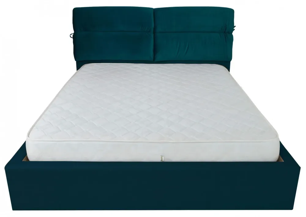 Кровать Двуспальная Edinburgh Comfort 180 х 190 см Missoni 017 С подъемным механизмом и нишей для белья Синий Киев - изображение 2