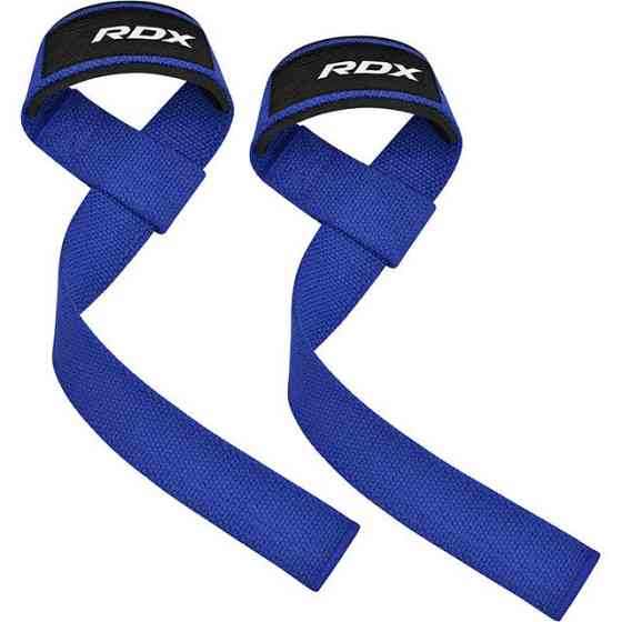 Лямки для тяги RDX W1 Gym Single Strap Blue Plus Кам'янське