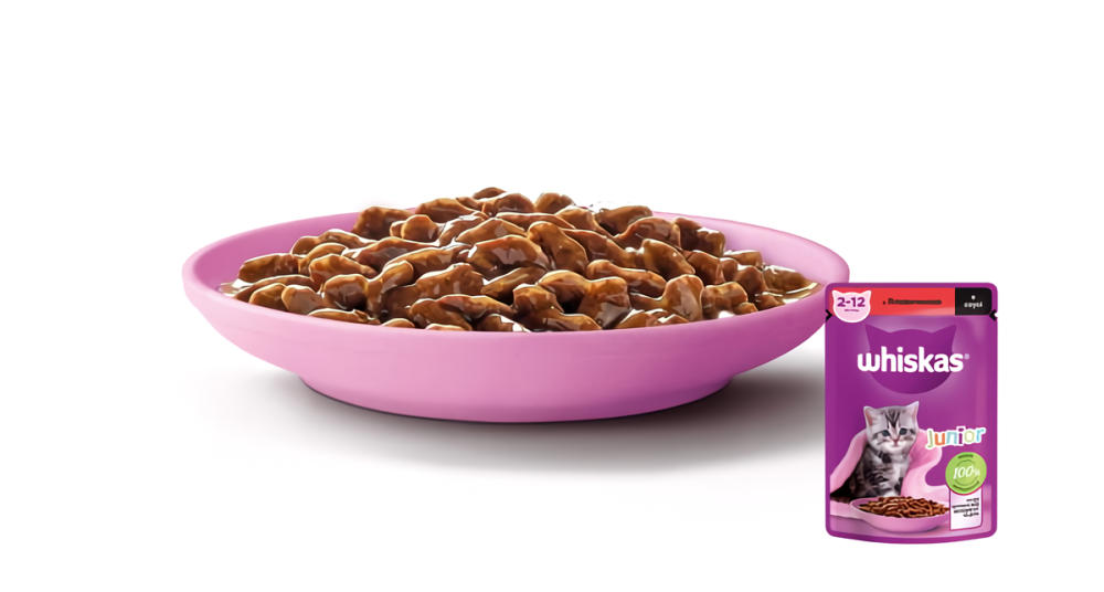 Whiskas (Віскас) Junior консерва для кошенят з яловичиною в соусі 85 г Вінниця - фото 3