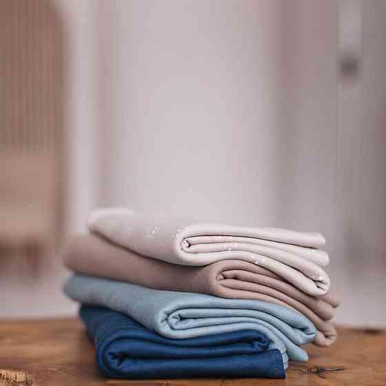 Легкий плед/Трикотажна пелюшка Блакитний Київ