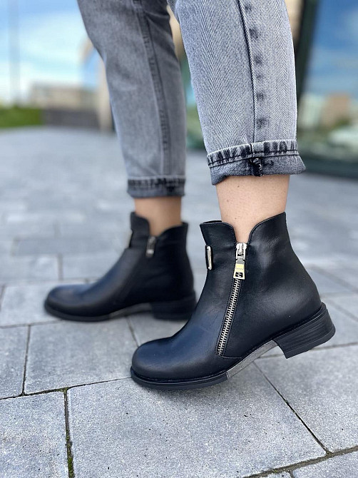 Без бренда Черевики жіночі D and V 2122 чорні (зима, шкіра натуральна) (2188) 36 Коломыя - изображение 9