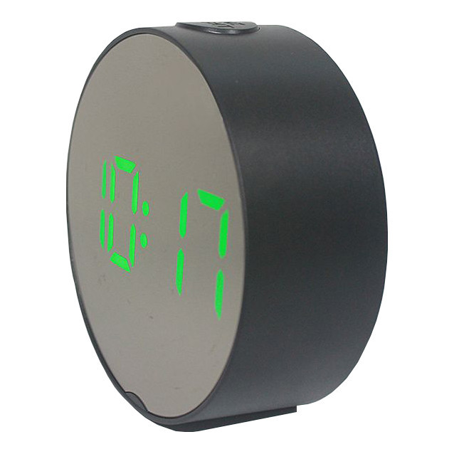 Годинники настінні із зеленим підсвічуванням DT-6505 5427, чорні Вінниця - фото 2