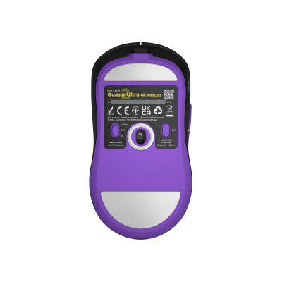Мышка Hator Quasar 2 Ultra 4K Wireless/Bluetooth/USB Black/Lilac (HTM570BL) Винница - изображение 3