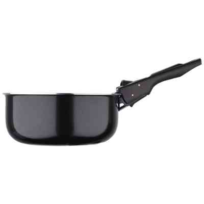 Ковш Bergner Click & cook black, набір зі знімною ручкою 16/18/20 см, 4 предмети (BG-31602-BK) Винница